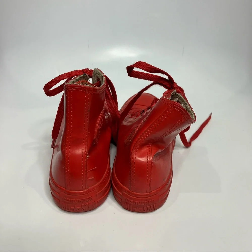 Converse all star HI rubber Red sneakers hightop Unisex sizing‎ women’s 5